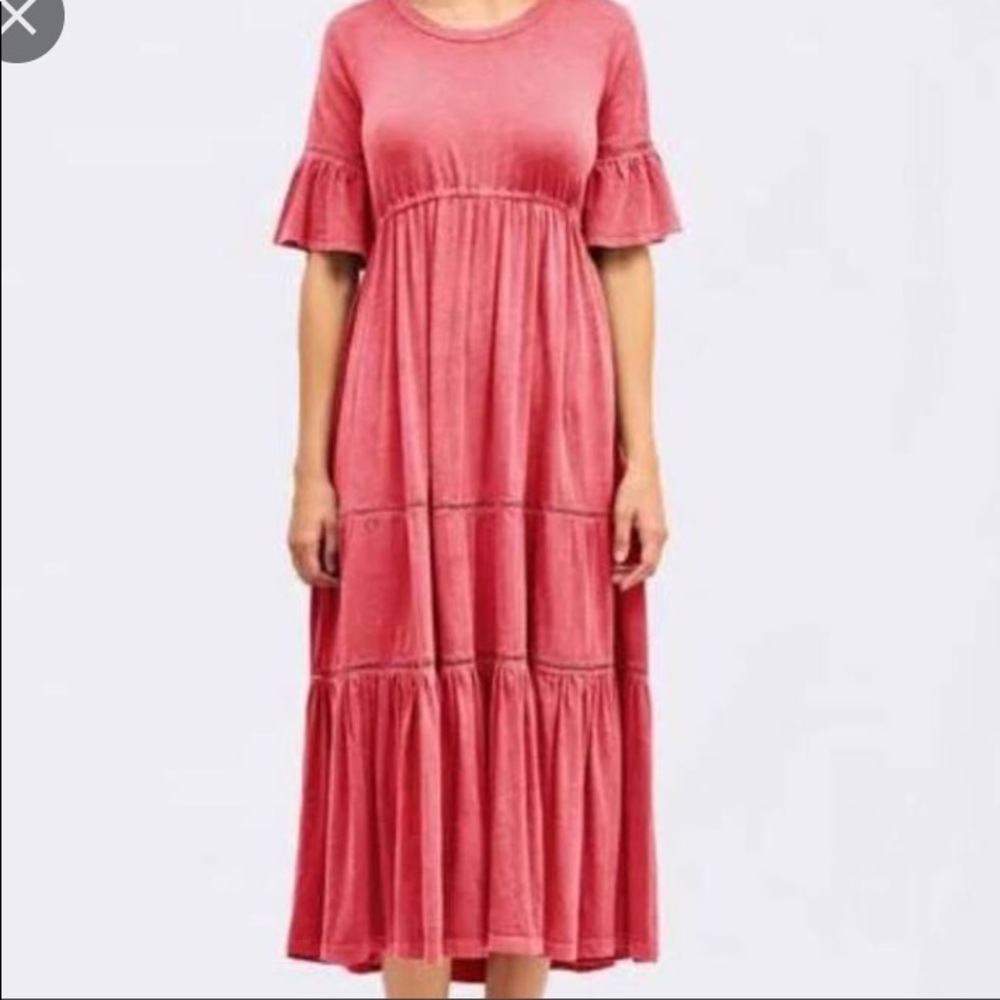 Sundry tiered midi dress size XS